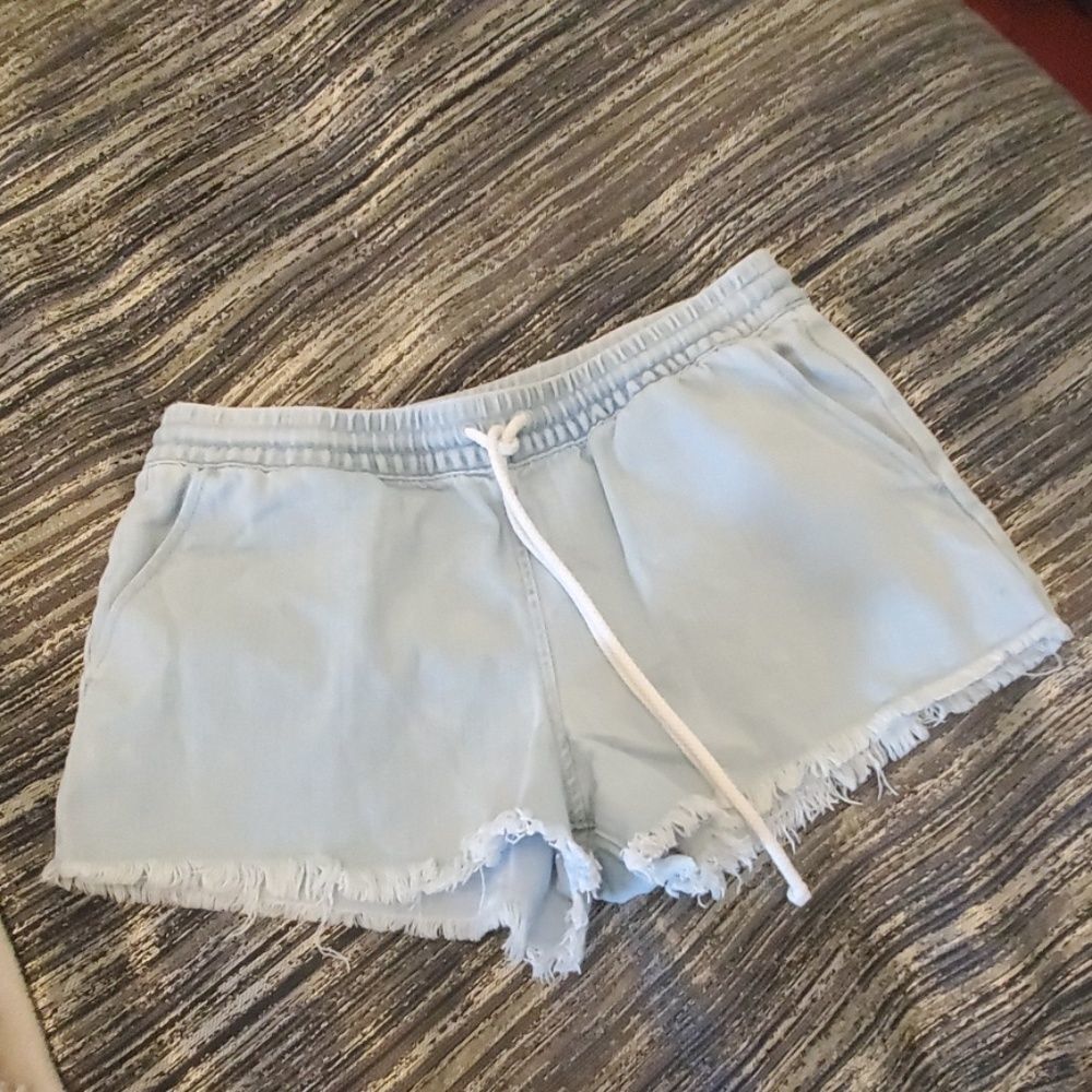 Super cute light blue Aerie jean shorts